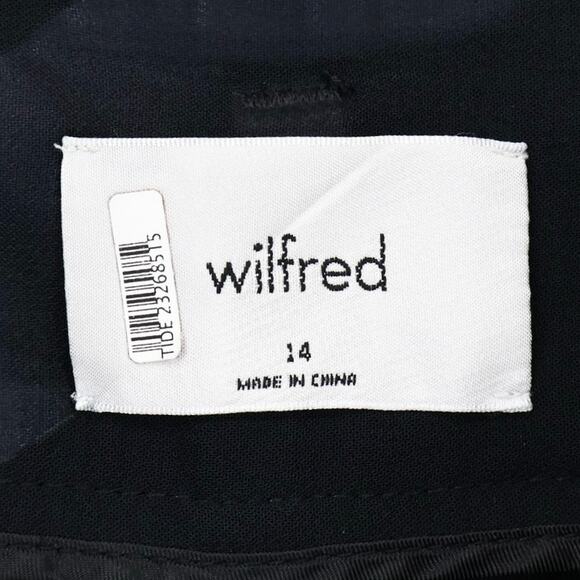 Wilfred Aritzia High Rise Paperbag Belted Tie Trouser Dress Short Black Size 14 - Picture 6 of 6